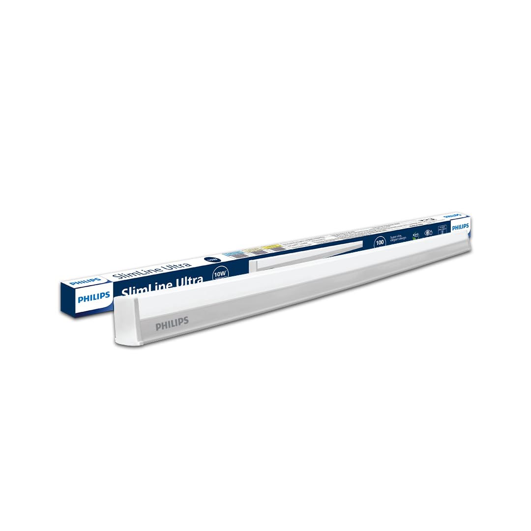 PHILIPS 20-watt LED Batten/Tubelight | Slimline Ultra Compact 4-ft LED Batten for Living Room & Bedroom | Natural White, Pack of 1
