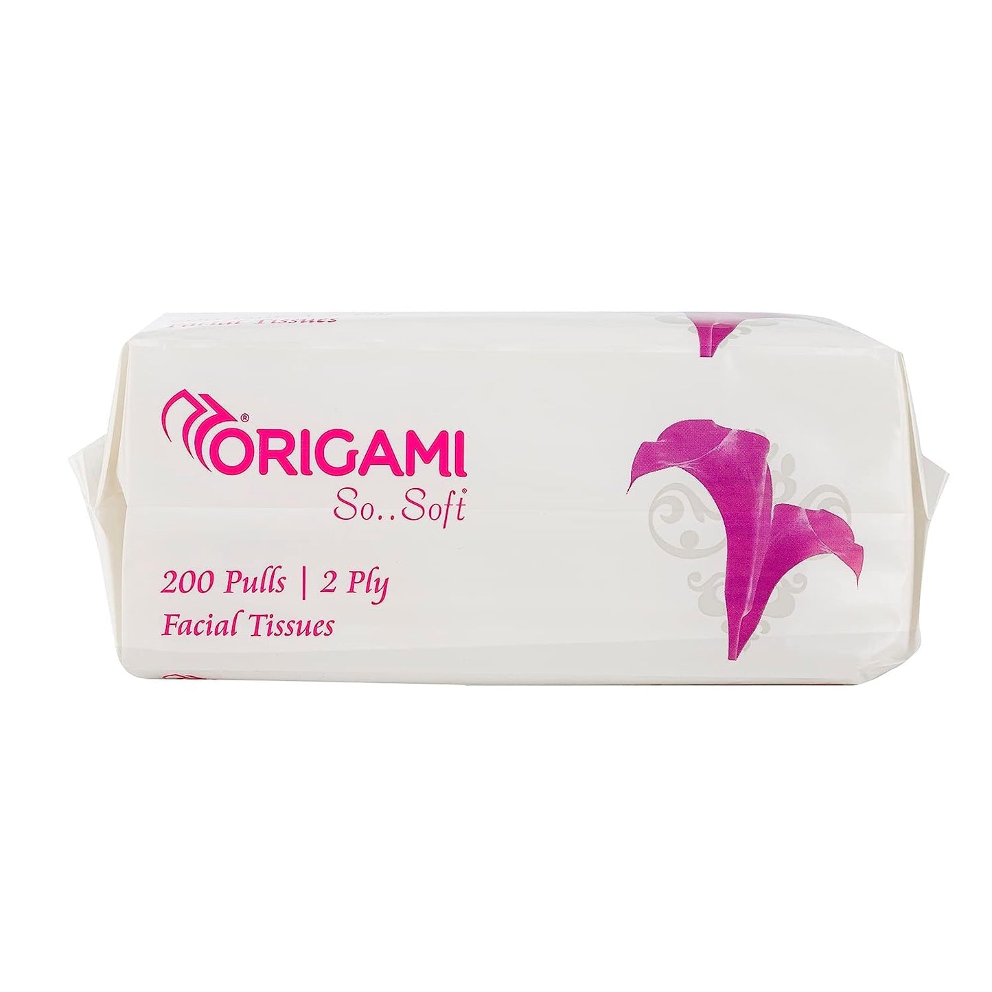 Origami 2 Ply Facial Tissue Soft Pack | Car Tissue Pouch - Pack of 3 (200 Pulls Per Box, 600 Sheets)