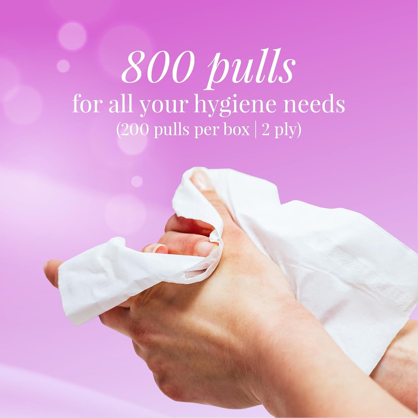 Origami 2 Ply Facial Tissue Soft Pack | Car Tissue Pouch - Pack of 3 (200 Pulls Per Box, 600 Sheets)