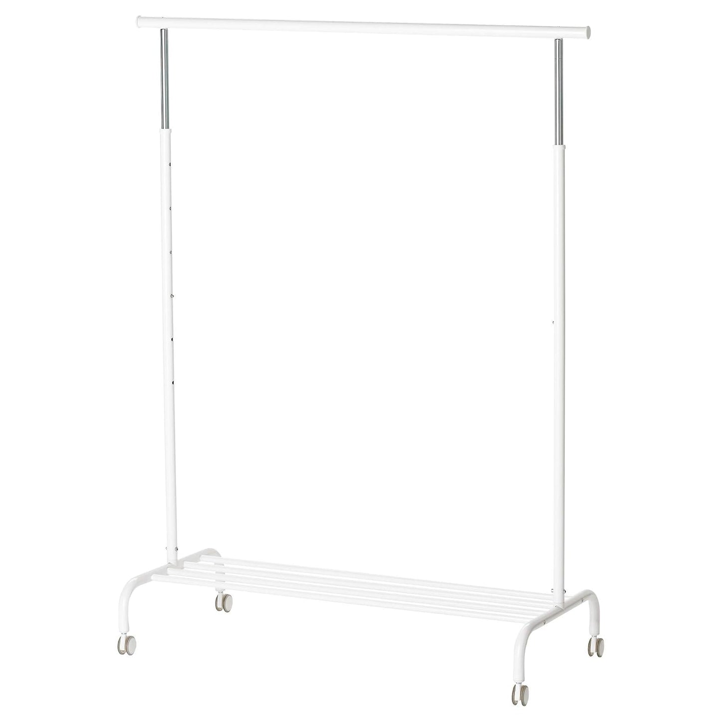 Alloy Steel Clothes Rack (White), 68.9 X 208 X 43.7 CM
