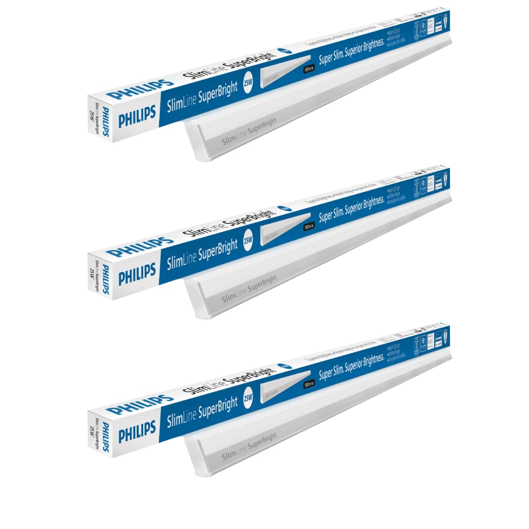 PHILIPS 20-watt LED Batten/Tubelight | Slimline Ultra Compact 4-ft LED Batten for Living Room & Bedroom | Natural White, Pack of 1