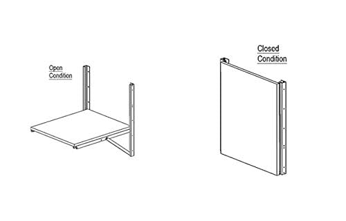 Ebco Aurora Folding Dining Table Bracket Fitting (900 mm, 36 Inch)