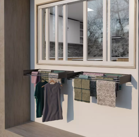 EBCO - Wall Mounted Folding Drying Rack